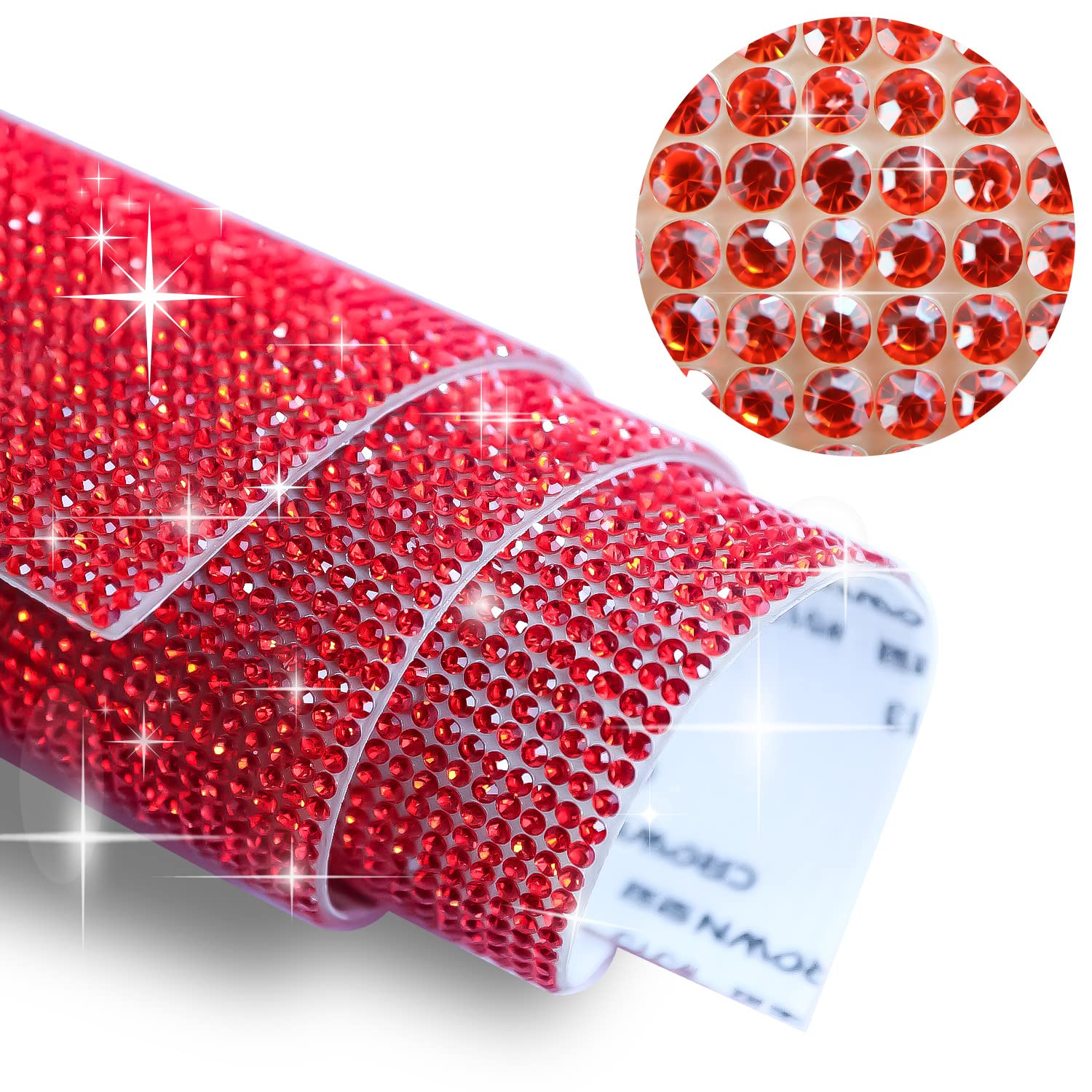 Amazon | ラインストーンシール 粘着あり デコレーション スマホ